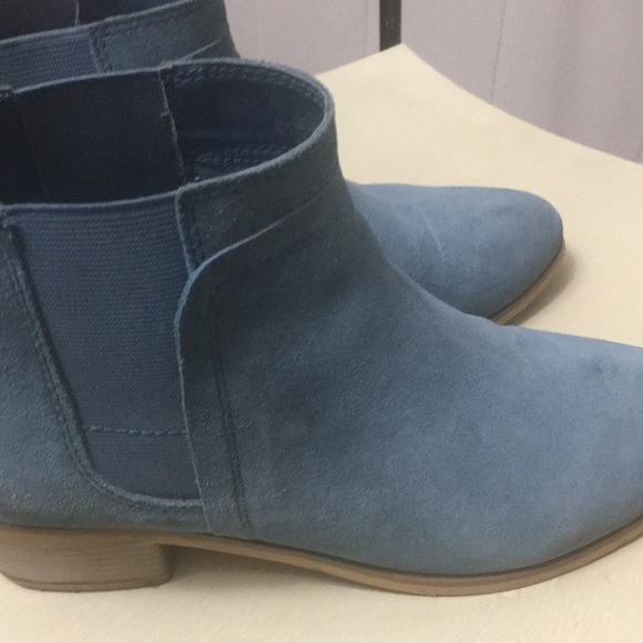 Ladies Suede leather boots powder blue size 8 - Picture 11 of 15